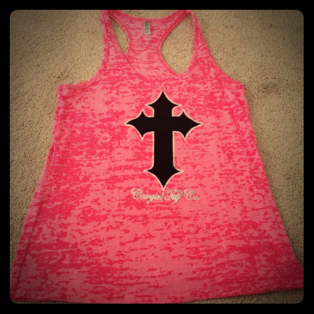 Women's Cowgirl Tuff Cross Tank Top